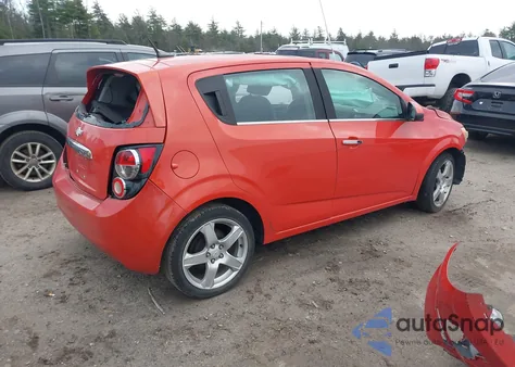 2012 Chevrolet Sonic 2Lz from USA, damaged, VIN 1G1JE6SH8C4128780